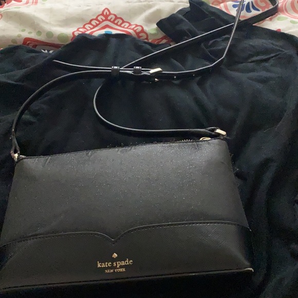 Black glitter Kate Spade crossbody - Picture 4 of 5